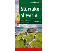 Slovaquie, carte routière et de loisirs 1:200.000, freytag & berndt