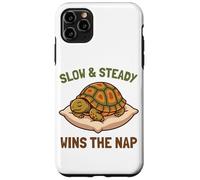 Slow and Steady Wins The Nap Boîte de Couchage Amusante Tortue Lazy Coque pour iPhone 11 Pro Max