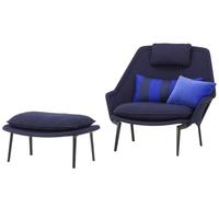 Slow Chair & Ottoman Fauteuil en tissu Vitra - 4055737324109