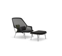 Slow Chair & Ottoman Tricot/Noir/Poli