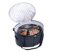Slow Cooker Carrying Bag - Large Insulated | Cooking Pot Carrier With Lid Buckle - Insulated Bag For Travel, Camping, Outdoor Trips, Picnics, Parties & Convenient Food Transport