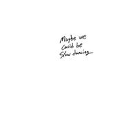 Slow Dancing Hardcover Lyric Book | V Layover Inspired Music Book | Minimalist Handwritten Lyrics Keepsake | 6 x 9 Inch