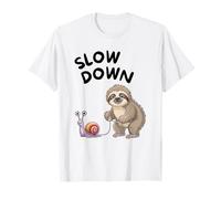 Slow Down - Escargot Paresseux T-Shirt