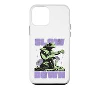 Slow Down Frog Playing Guitar Relax & Enjoy Your Life Coque pour iPhone 12 Mini