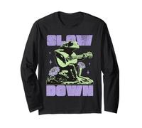 Slow Down Frog Playing Guitar Relax & Enjoy Your Life Manche Longue