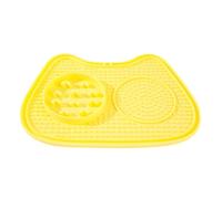 Slow Eating Cat Bowl Interactive Anti-Choking Small Suction Cup Lick Pad Treat Dispenser Licking Mat for Yaourt Strips Snacks Wet Dry Food