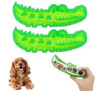 Slow Feed Chew and Fetch Crocodile, Crocodile Treat-Dispensing Slow-Feeding Toy, Cute Alligator Feeder Puzzle To Fetch Toy, Easy to Fill Freeze & Clean, Dental Aid for Small Medium Large Dogs(M-2PC)