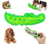 Slow Feed Chew and Fetch Crocodile, Crocodile Treat-Dispensing Slow-Feeding Toy, Cute Alligator Feeder Puzzle To Fetch Toy, Easy to Fill Freeze & Clean, Dental Aid for Small Medium Large Dogs(M-1PC)