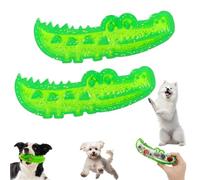 Slow Feed Chew and Fetch Crocodile, Dog Slow Feeder Puzzle Toy, Alligator Dogs Chew Toy for Medium & Small Dogs Teeth Cleaning, Alligator Treat Dispensing Dog Toys Keep Them Busy (2Pcs,Large)