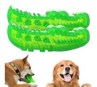 Slow Feed Chew and Fetch Crocodile, Dog Slow Feeder Puzzle Toy, Cute Chew Toys Alligator Treat Interactive Dispenser, for Large, Medium & Small Dogs Teeth Cleaning Chewing Training (# 2 PCS,Grande)