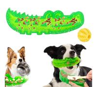 Slow-Feed Chew & Fetch Crocodile Dog Toy, Dog Chew Toys for Freezer, Doggo Feeder Toy-Bauble Food Puzzle Slow Feeder for Safe Chewing & Dental Care, Suit Every Breed (1PC*L)