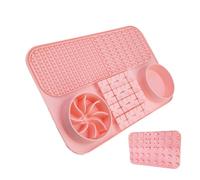 Slow Feeder Bowl, Pet Feeding Mat, Interactive and Engaging Design, Suction Cup Mat with Sturdy and Pet Safety Material for Both Wet and Dry Dog Food, 15.12x9.84x1.54 inches