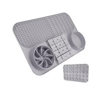 Slow Feeder Bowl, Pet Feeding Mat, Interactive and Engaging Design, Suction Cup Mat with Sturdy and Pet Safety Material for Both Wet and Dry Dog Food, 15.12x9.84x1.54 inches
