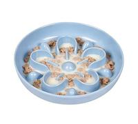 Slow Feeder Cat Bowl, 16x16x3.5cm Anti-Choking Whisker Friendly - Time-Saving Dishwasher Safe Kitten Slow Feeder for Wet Food | for Small Medium Large Puppy Kitten Indoor Home Travel Outdoor