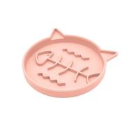 Slow Feeder Cat Bowl - Interactive Silicone Dispenser, Slow Feeder Pet Bowl with Easy Cleaning, Indoor Living Room Outdoor, Mealtime Digestion Clean Floor, Feeding Puppy Kitten for Healthy Eating