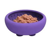 Slow Feeder Cat Bowl - Pet Dishes Slow Feeder Cat Bowls | Dog Puzzle Feeders | Silicone Non-Slip Pets Dishes with Strong Suction Cup for Puppy Medium Pet Drinking Eating Water Standing Camping Car