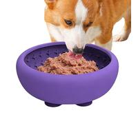 Slow Feeder Cat Bowl,Silicone Non-Slip Pet Dishes With Strong Suction Cup | Dog Food Bowl Slow Feeder - 18 × 18 × 7 Cm / 7.09 × 2.76Standing Puppy Medium-Pet Car Home Outdoor Yard Garden