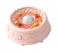 Slow Feeder Cat Bowl - Silicone Suction Cup Enrichment, Feeding Mat Anti Choking Design for Controlled Eating and Healthy Digestion Non Slip Base for Secure Floor Use Interactive Licking 2.28 inches