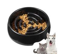 Slow Feeder Dog Bowl, Anti-Choking Pet Dish, Non-Slip Eating Bowl, Interactive Feeding Maze, Food Grade Safe Design, Small Large Dog Puppy Cat Pets, 24 x 24 x 6,5 cm Abs
