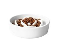 Slow Feeder Dog Bowl - Enhanced Meal Control, Ceramic Interactive Feeding Game | Slow Feeding Dog Puzzle Bowl for Home Daily Living Room Indoor Outdoor Travel Kitten