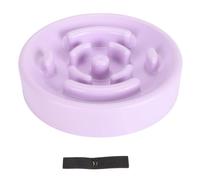 Slow Feeder Dog Bowl pour Chiens Petits à Moyens 20x20cm Violet - Bol Anti - glouton Interactif pour Prévient Étouffement et Améliore Digestion (Violette)