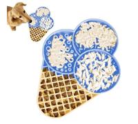 Slow Feeder Dog Bowl, Silicone Dogs Food Bowl, Ice Cream Shape Suction Feeding Dish, Portion Control Bowls Cats, Non-Slip Design for Healthy Eating, Puppy Pet Supplies Home Kitchen