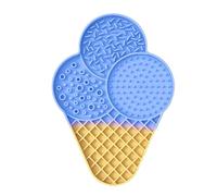 Slow Feeder Dog Bowl - Silicone Ice Cream Shaped Food Bowl | Dog Feeding Bowls with Suction Cup, Cat Feeder for Healthy Eating | Pet Supplies for Controlled Portion and Reduced Overeating