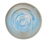 Slow Feeder Dog Bowl, Silicone Pet Food Dish for Cats and Dogs, Round Non-Slip Design, Promotes Healthy Eating Indoors Outdoors for Diced Chicken, Cream Cheese, Kibble
