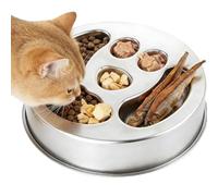 Slow Feeder Dog Bowls - Pet Stainless Steel Lick Interactive Station,Non-Slip Dog Food Bowl Slow Feeder - for Indoor Home Travel Camping Crate Kennel Training Puppy