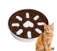 Slow Feeder Dog Bowls, Stainless Steel Anti-Choking Maze Puzzle Bowl, Non-Slip Dog Food Container to Prevent Bloating, Breeds