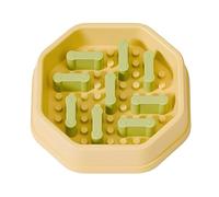 Slow Feeder Gamelle anti-étouffement pour manger sainement - Pour nourrir l'eau et manger des chiens de petite, grande et moyenne race, chiot, chat