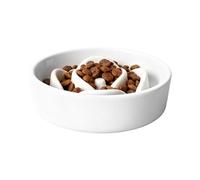 Slow Feeder Gamelle pour chien 15,5 x 15,5 cm, nettoyage gain de temps | Puzzle anti-étouffement en céramique avec bords arrondis, bol de nourriture pour chien pour chaton, chiot, maison, salon