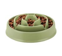 Slow Feeder Gamelle pour chien - Gamelle anti-glouton pour une alimentation saine - Plat puzzle interactif - Lot de 19 x 20,6 x 5 cm (vert prairie)