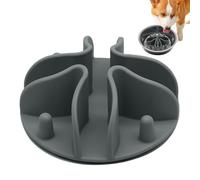 Slow Feeder Insert pour chien - Base ventouse en silicone, compact et | Dispositif de prévention des ballonnements, modulateur de nourriture puzzle doux et flexible, labyrinthe miniature pour chiot