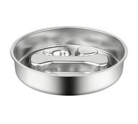 Slow Feeder | Reversible Stainless Steel Dog Food Bowl | Bone Maze Feeding Dish for Chippy Cat Small Medium Breed | Interactive Pet Bowl for Enrichment Training Indoor Outdoor Home Camping Travel