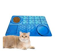 Slow Feeder Tapis anti-fuite pour chiens - Lécher les chiens qui mangent lentement des blocs de nourriture | Distributeur de nourriture longue en silicone antidérapant pour lécher et manger pour