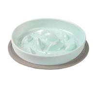 Slow Feeding Bowl, Cat Food Bowl, Non-Slip Base Pet Dish for Preventing Overeating During Mealtime, 6.3x6.3x1.06 inches, Ceramic Material, Easy to Clean
