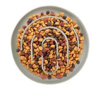 Slow Feeding Cat Bowl - 5.91x5.91x0.79 inches Cat Slow Feeder | Slow Feeder Cat Bowls | Spill Proof Food Holder | Round Silicone Dish for Small Breeds Living Room Bedroom Balcony