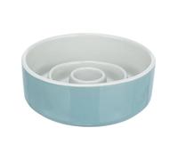 Slow feeding ciotola in ceramica 0.9l diametro 17cm colore grigio/blu Trixie