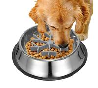 Slow Feeding Dog Bowl | Interactive Dog Bowl | Anti-Gulping Pet Bowl | Food Grade Non-Slip Dishwasher Safe Maze Dog Dishes | Dog Dishes to Slow Down Eating | Versatile Slow Feeding Dog Bowl for Pets