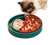 Slow Feeding Dog Bowl, Puzzle Feeder Dish, 360° Rotating Interactive Pet Plate, 27.5cm, Non-Tip Base, for Healthy Eating, Puppy Mealtime Stress Relief, Home Travel Use Promoting Balanced