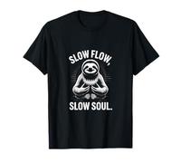 Slow Flow Slow Soul Paresseux Yoga Méditation T-Shirt
