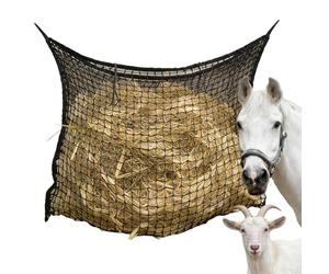 Slow Hay Feeder Nets, Rectangle Slow Horse Hay Nets | Preventing Overeating, Slows Down Eating, Supplies for Goats Sheep Horse Fences Trailers Stables Pastures Barn
