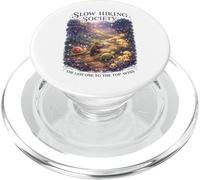 Slow Hiking Society : Le dernier à Atteindre Le Sommet gagne Le Camping PopSockets PopGrip pour MagSafe