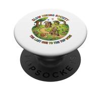 Slow Hiking Society : Le dernier à Atteindre Le Sommet remporte Funny Hiker PopSockets PopGrip Adhésif