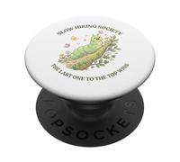 Slow Hiking Society The Last One to The Top Wins Men Women PopSockets PopGrip Adhésif