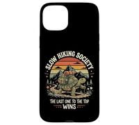 Slow Hiking Society The Last One to The Top Wins Montagne Coque pour iPhone 15 Plus