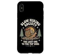 Slow Hiking Society The Last One to The Top Wins Montagne Coque pour iPhone XS Max