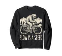 Slow is A Speed Funny Sloth Riding Cyclisme Graphique Sweatshirt