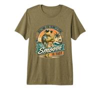 Slow is Smooth Turtle - Motivation Amusante sur la Plage T-Shirt Haut de Gamme